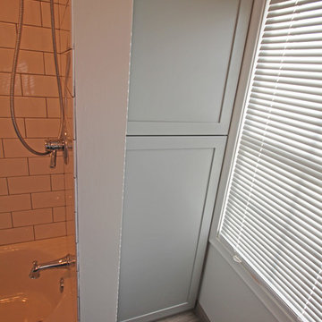 Transitional Hall Bath Design in Grosse Pointe