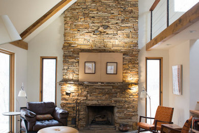 Trendy living room photo in Other