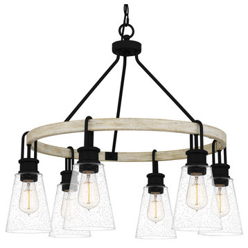 Quoizel KGB5029 Kingsbridge 6 Light 28"W Chandelier - Earth Black