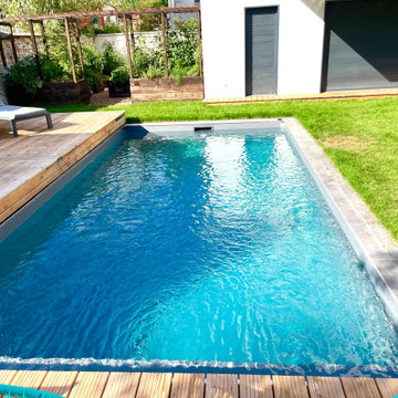 SANZEL - Construction de piscine avec terrasse mobile