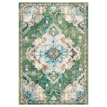 Safavieh Madison Collection MAD484Y Rug, Green/Light Blue, 11' X 15'