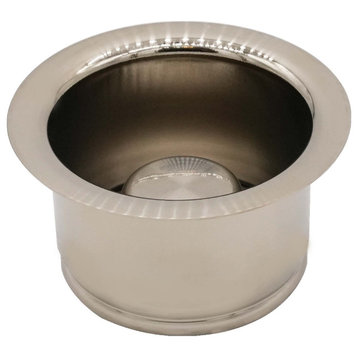 Insinkerator Style Extra-Deep Disposal Flange And Stopper, Satin Nickel