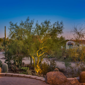 Twilight Shoot - High Desert Home on Mountain Side
