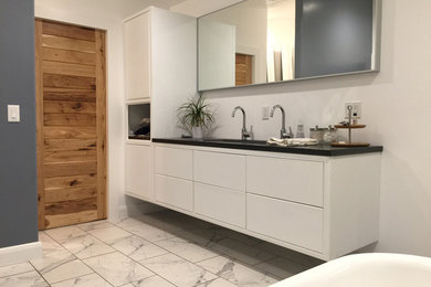 Inspiration for a contemporary bathroom remodel in Other