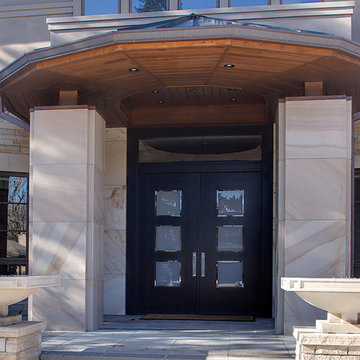 Amazing contemporary entry featured in Luxe magazine
