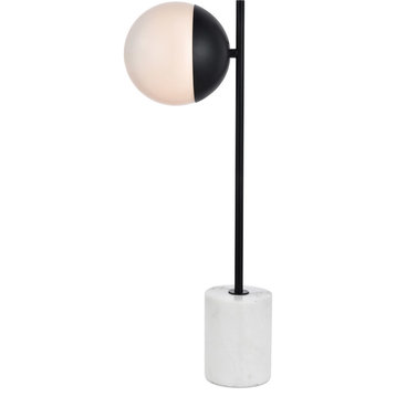 Living District Ld6104Bk Maxime 1-Light Table Lamp
