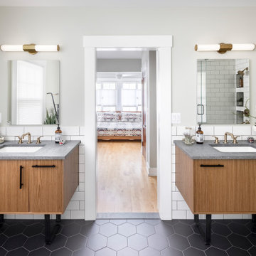 Eclectic Bathrooms Remodel in Ann Arbor, Michigan