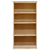 York Bookcase, 11_x25x48, Pine Wood, Unfinished