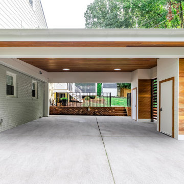 Contemporary Carport and Porch