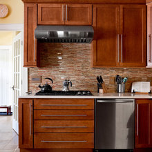 Custom cabinets - walnut
