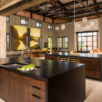 Chapel Hill, North Carolina Contemporary Loft Kitchen