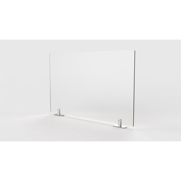 Ghent's Plastic 30" x 24" Partition Extender with Tape in Frosted White