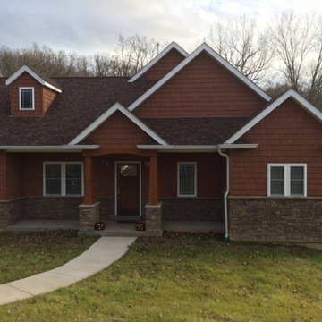 Material supplied for a Craftsman style new construction project