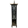 68" Oriental Pagoda Floor Lamp Black Lacquer
