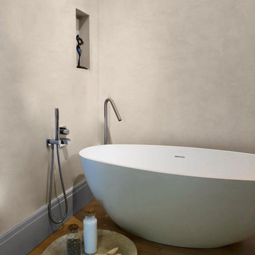 Color Atelier Tadelakt Shower Plaster in Color Wabi