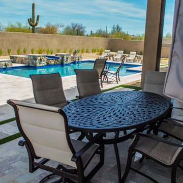 2016 Summer Backyard Hot Tub and Furnishings