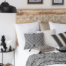 Chambre bohème noir et blanc