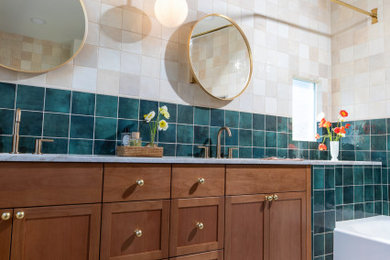 Bathroom - craftsman bathroom idea in Seattle