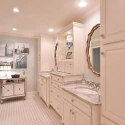 Super White Quartzite bathroom - Products