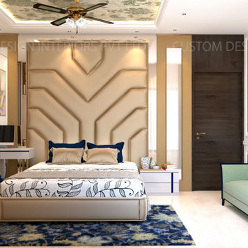 Mr. Tarun Ganguli's Contemporary Neo Classic Master Bedroom, Bally, Howrah