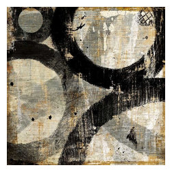 Giant Art - Industrial II Fine Art Giant Canvas Print, Black, Beige, 54"X54" - Prints And Posters