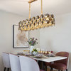 Chandelier lighting for dining room, kitchen island. Luxury home decoration