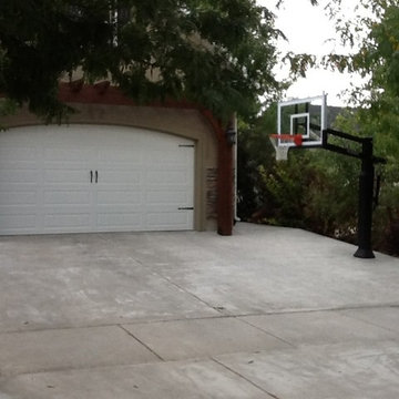 Brian J's Pro Dunk Gold Basketball System on a 30x18 in N. Logan, UT