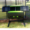 Rotating 65-Gallon Compost Bin Tumbler with 2 Compartments