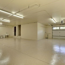 Over-under precast garage with upstairs bedroom suites