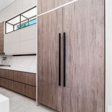 Massive Contemporary Two Tone Kitchen in West Bay