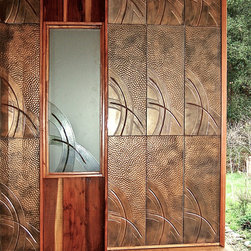 Large format  bronze toned wall tiles - Wall And Floor Tile