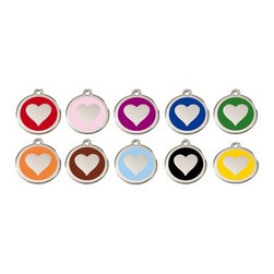 Red Dingo Heart ID Tag - Dog Toys