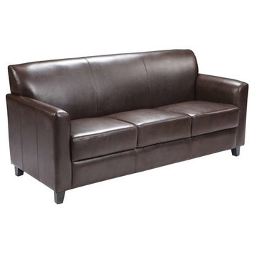 Flash Furniture Hercules Diplomat Series Leather Sofa, Brown