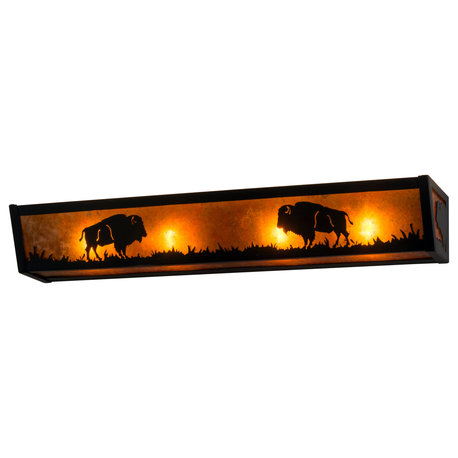 Meyda Tiffany 67746 Buffalo 4 Light 30"W Bathroom Vanity Light - Timeless