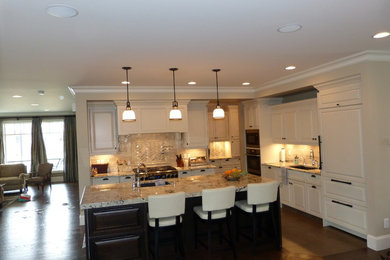 Inspiration for a transitional kitchen remodel in Edmonton