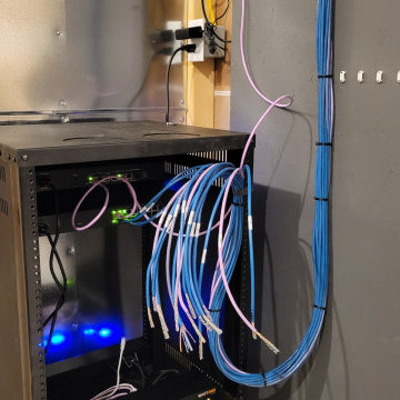 Network and A/V Rack