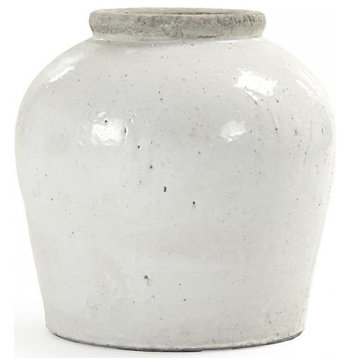 Jar Vase White Pottery Ceramic
