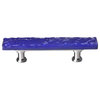 Skinny Glacier Deep Cobalt Blue Pull, Polished Chrome Base