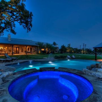Rustic Boerne Pool