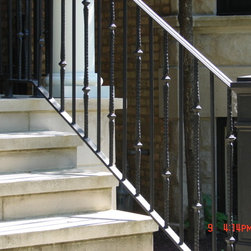 Entrance stairs iron railing - Products