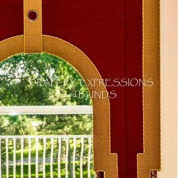 Window treatments with Cornice Boards