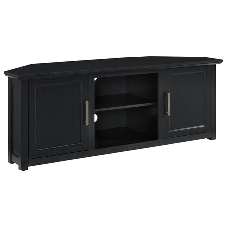 Camden 58" Corner TV Stand Black