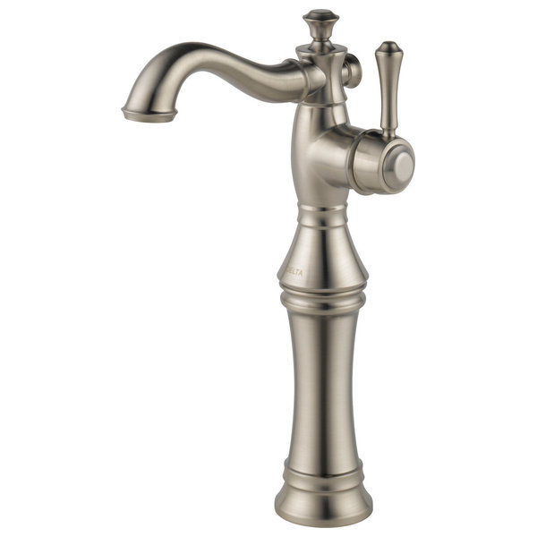 Delta Cassidy Single Handle Vessel Bathroom Faucet, Stainless, 797LF-S