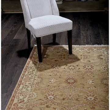Rugsville Persian Floral Hand Knotted Antiquity Green Rug (4' x 6')