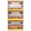 Easy Tidy Stackable Side Opening Collapsible Storage Box Sets, Yellow, Small