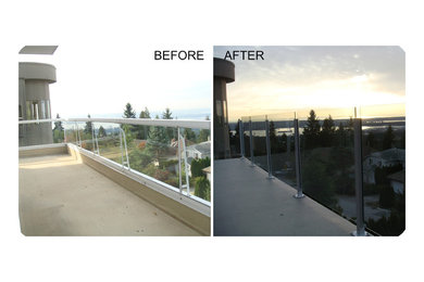 Example of a minimalist deck design in Vancouver
