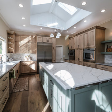 Two Tone Transitional Kitchen in Los Altos