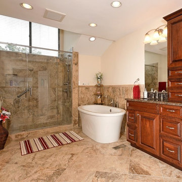 Contemporary Reston, Virginia Bath Meets Owner's Needs