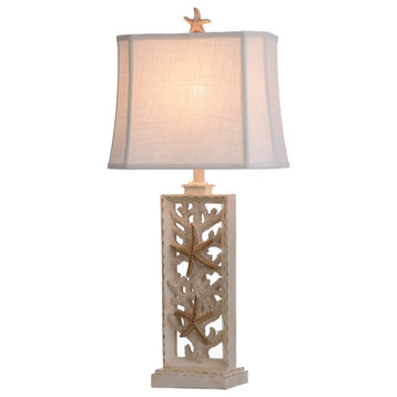 South Cove 1 Light Table Lamp, Weathered Cream
