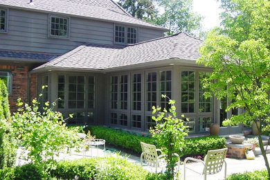 Inspiration for a contemporary exterior home remodel in Detroit